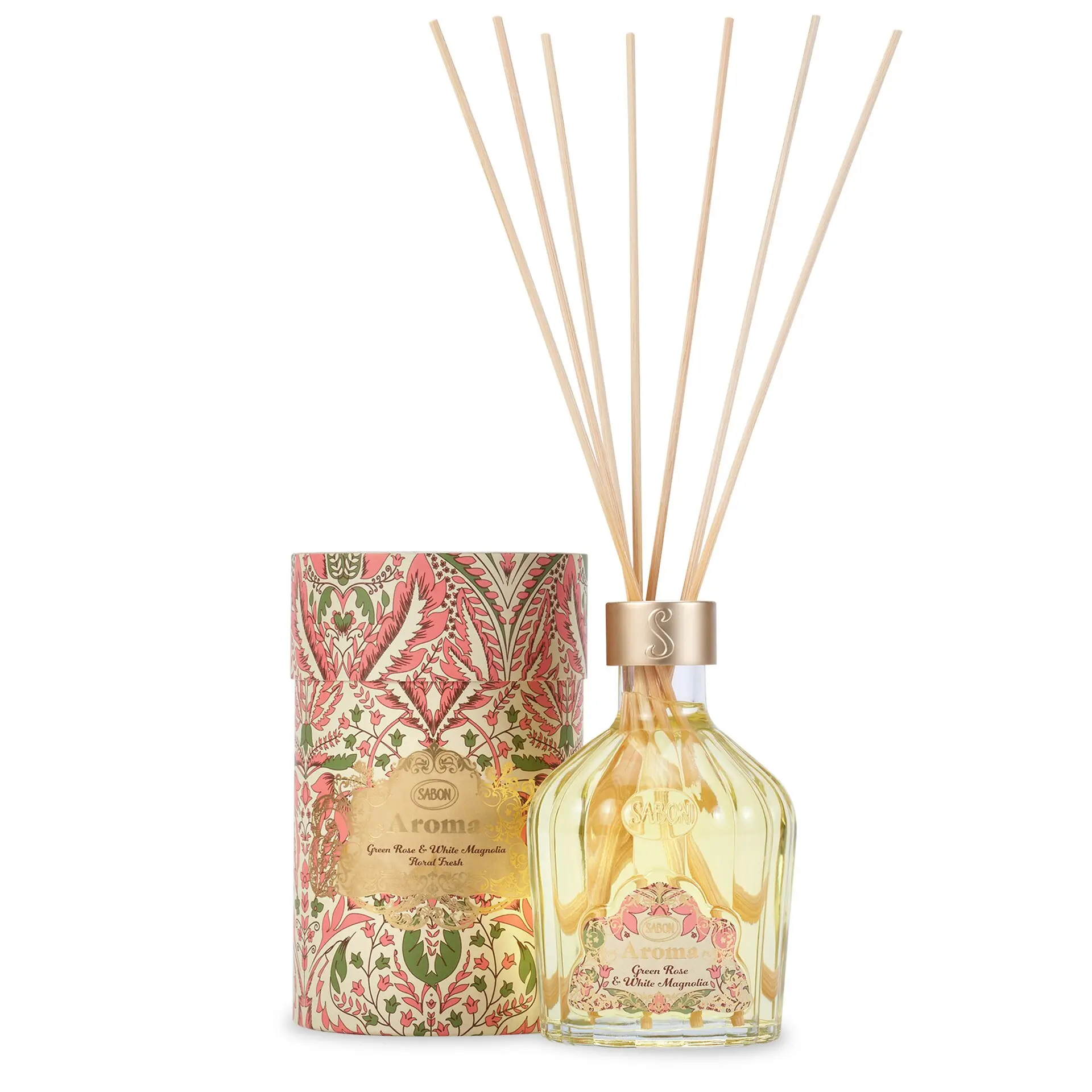 Aromă de cameră Green Rose & Magnolie albă Sabon 245ml