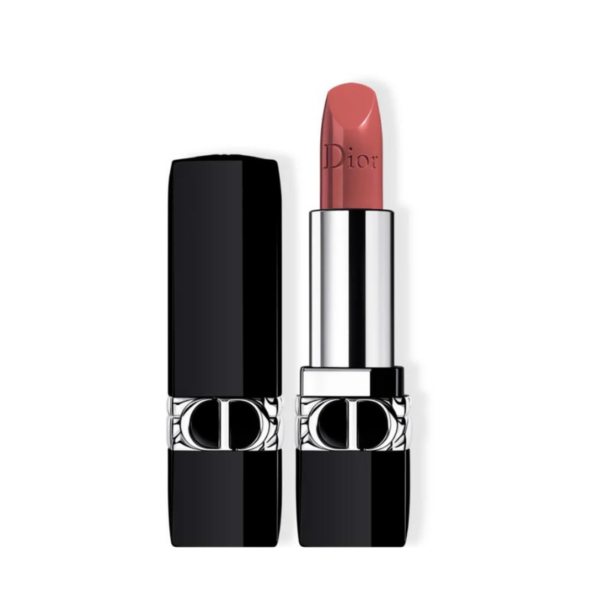 Rouge Dior ruj cu persistenta indelungata reincarcabil 100 Nude Look Metallic 3,5 g