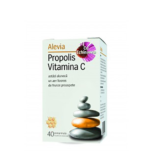 ALEVIA Propolis Vitamina C cu Echinacea 40cps