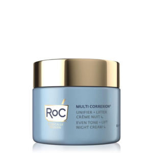 RoC Multi Correxion Even Tone + Lift crema radianta de noapte pentru uniformizarea nuantei tenului 50ml