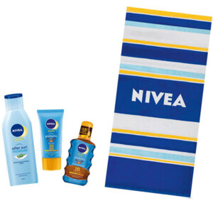 Nivea Pachet Sun: Ulei, Crema, Lotiune si Prosop cadou