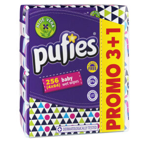 Pufies Pachet 3+1 Gratuit Servetele cu aloe vera 4x64buc
