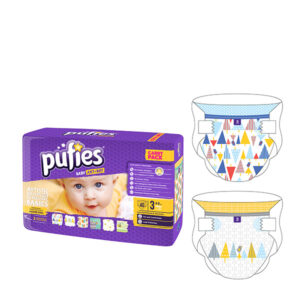 Pufies Scutece Baby Art 3 midi 4-9kg Carry Pack GEOMETRIC FOREST 40 buc