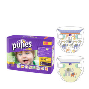 Pufies Scutece Baby Art 4 Maxi 7-14kg Carry Pack JUNGLE PALS 36 buc