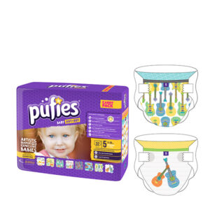 Pufies Scutece Baby Art 5 Junior 11-20kg Carry Pack ROCK ON 32 buc