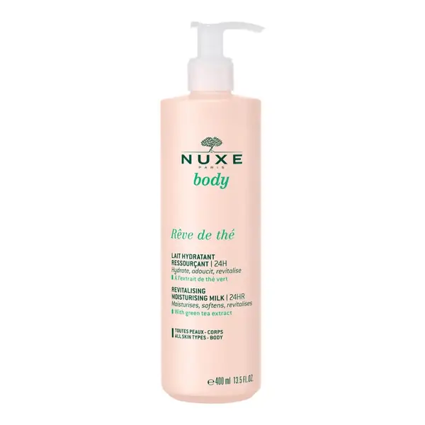 Lotiune de corp hidratanta 24h pentru toate tipurile de piele R&ecirc;ve De Th&eacute;, 400ml, Nuxe