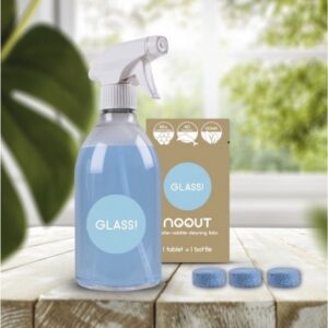 Noout Set solutie curatare GEAMURI - zero waste - recipient si tablete