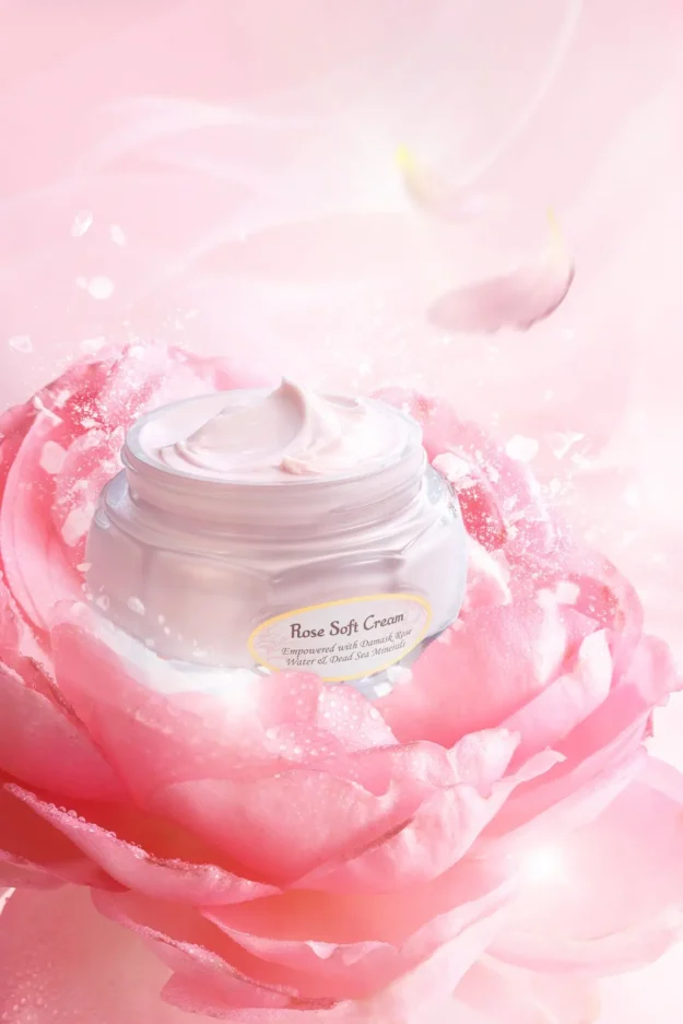 Crema de față hidratantă Trandafir de Damasc de la Sabon: Piele strălucitoare și hrănită