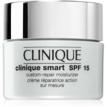 Clinique Clinique Smart&trade; SPF 15 Custom-Repair Moisturizer crema anti-rid hidratanta pentru ten uscat și combinat SPF 15 15 ml