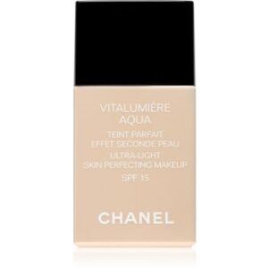 Chanel Vitalumière Aqua make-up ultra light pentru o piele radianta culoare 50 Beige SPF 15 30 ml