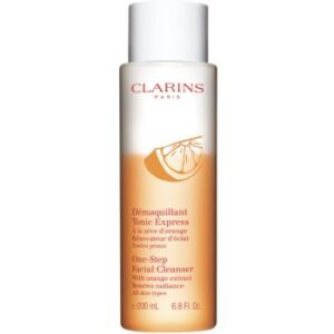 Clarins CL Cleansing One-Step Facial Cleanser demachiant facial și tonic facial cu extract de portocale 200 ml