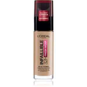 L’Oréal Paris Infaillible 32H Fresh Wear fard lichid de lunga durata culoare 125 Natural Beige 30 ml