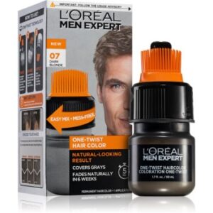 L’Oréal Paris Men Expert One Twist culoare par cu aplicator pentru bărbați 07 Dark Blonde