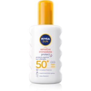Nivea Sun Protect & Sensitive spray protector pentru plajă SPF 50+ 200 ml