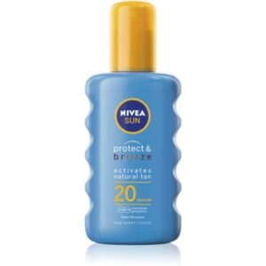 Nivea Sun Protect & Bronze spray de corp pentru un bronz intens SPF 20 200 ml