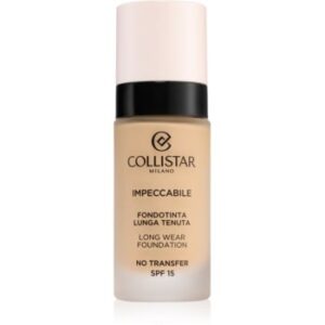 Collistar Impeccabile Long Wear Foundation machiaj persistent SPF 15 2R Rosy Beige 30 ml